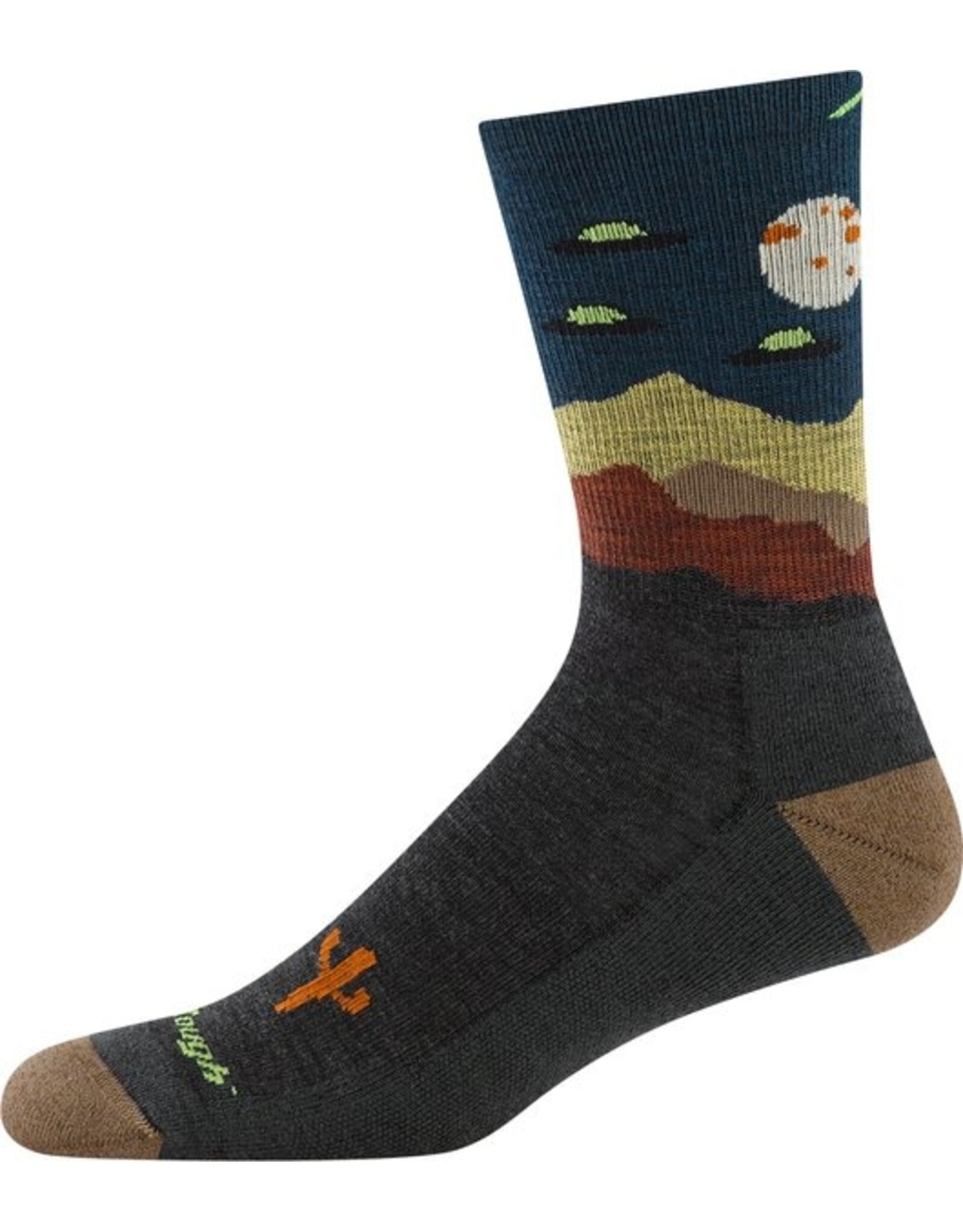 Darn Tough Spaced Out Micro Crew Lightweight with Cushion - Charcoal