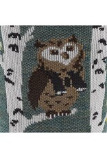 Darn Tough Critter Club Micro Crew Lightweight with Cushion - Owl Green