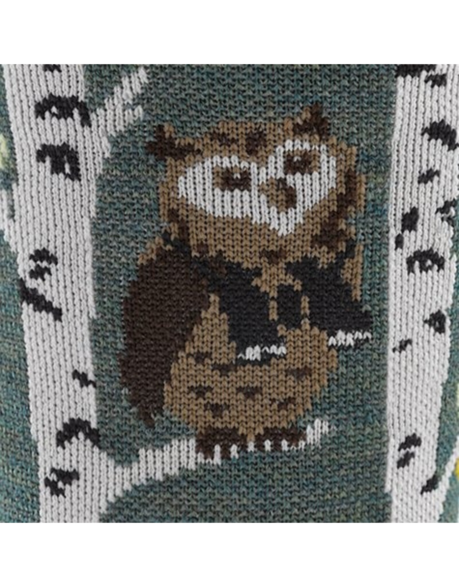 Darn Tough Critter Club Micro Crew Lightweight with Cushion - Owl Green