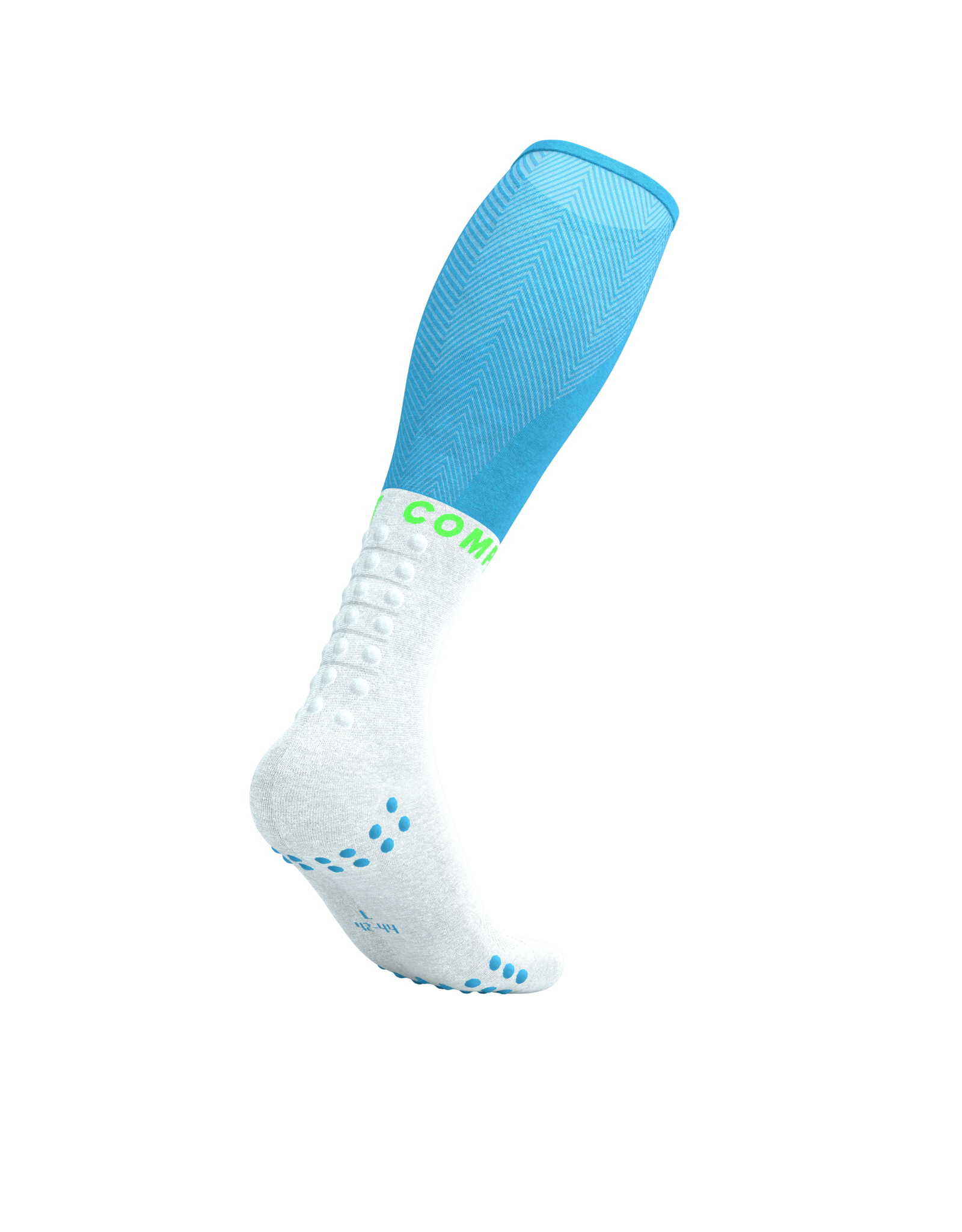 Compressport Full Socks Oxygen - Norse Blue/Neon Green