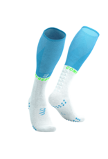 Compressport Full Socks Oxygen - Norse Blue/Neon Green