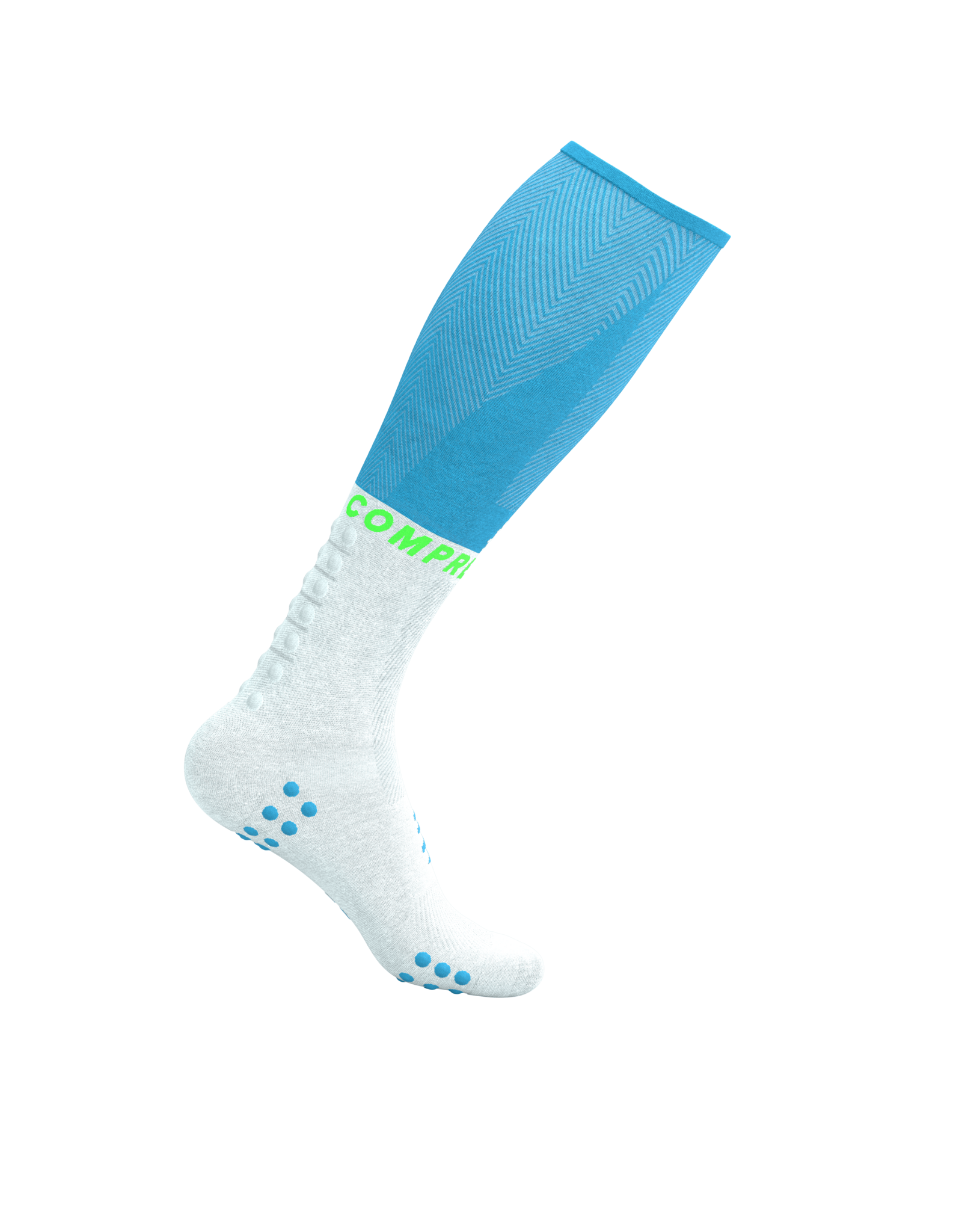 Compressport Full Socks Oxygen - Norse Blue/Neon Green