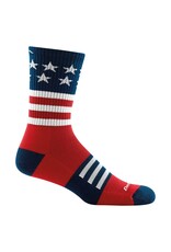 Darn Tough Captain Stripe Micro Crew Lightweight with Cushion - Stars and Stripes