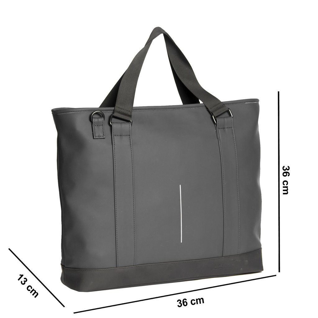 New Rebels New Rebels Mart Charleston Zwart 21L Shopper Waterafstotend