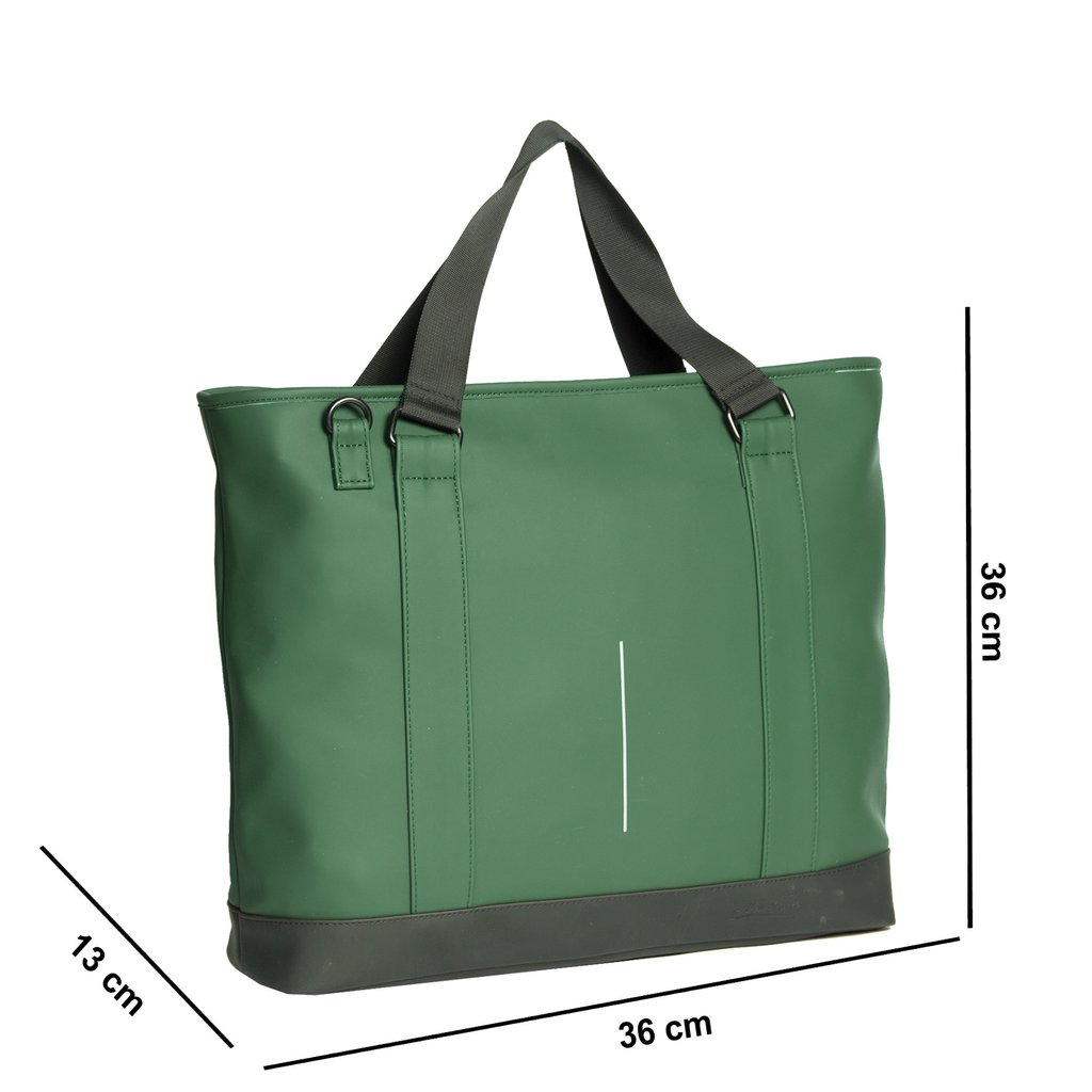 New Rebels Mart Charleston Donkergroen 23L Shopper Waterafstotend