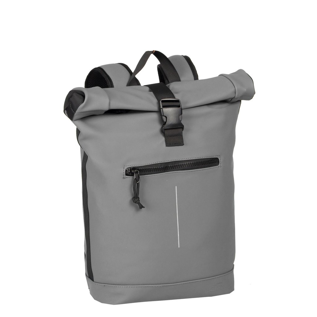 New Rebels Mart New York Anthracite 19L Backpack Rolltop Water Repellent Laptop 15.6