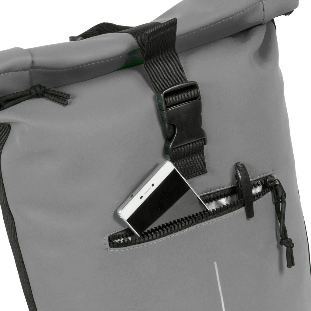 New Rebels New Rebels Mart New York Anthrazit 21L Rucksack Rolltop Wasserabweisend Laptop 15.6"