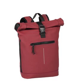New Rebels New Rebels Mart New York Burgundy 21L Rugtas Rolltop Waterafstotend Laptop 15.6"