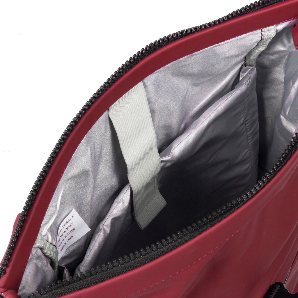 New Rebels New Rebels Mart New York Burgundy 21L Rugtas Rolltop Waterafstotend Laptop 15.6"