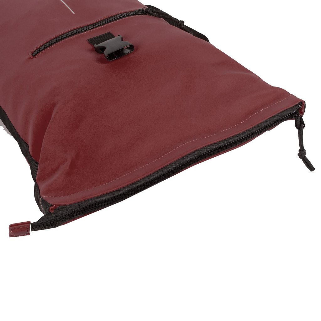 New Rebels Mart New York Burgundy 19L Rucksack Rolltop Wasserabweisend Laptop 15.6