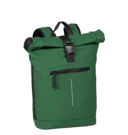 New Rebels New Rebels Mart New York Dark Green 21L Backpack Rolltop Water Repellent Laptop 15.6"