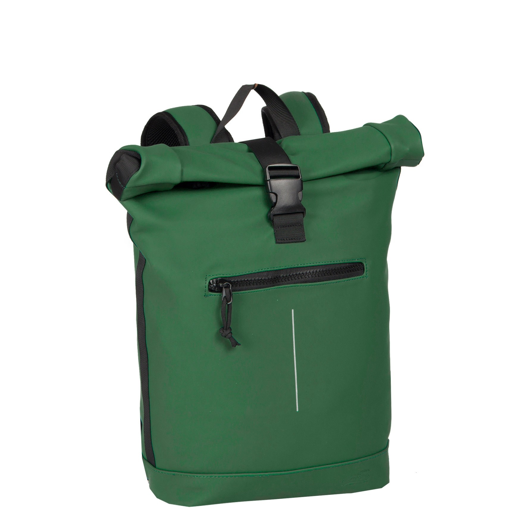 New Rebels Mart New York Donkergroen 21L Rugtas Rolltop Waterafstotend Laptop 15.6