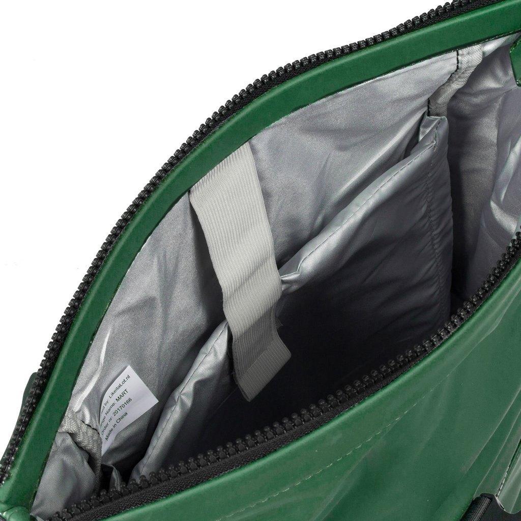 New Rebels New Rebels Mart New York Donkergroen 21L Rugtas Rolltop Waterafstotend Laptop 15.6"