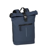 New Rebels New Rebels Mart New York Navy 21L Rugtas Rolltop Waterafstotend Laptop 15.6"