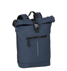 New Rebels New Rebels Mart New York Navy 21L Rugtas Rolltop Waterafstotend Laptop 15.6"