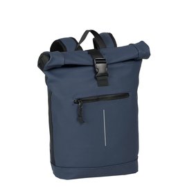 New Rebels Mart New York Marineblau 21L Rucksack Rolltop Wasserabweisend Laptop 15.6"