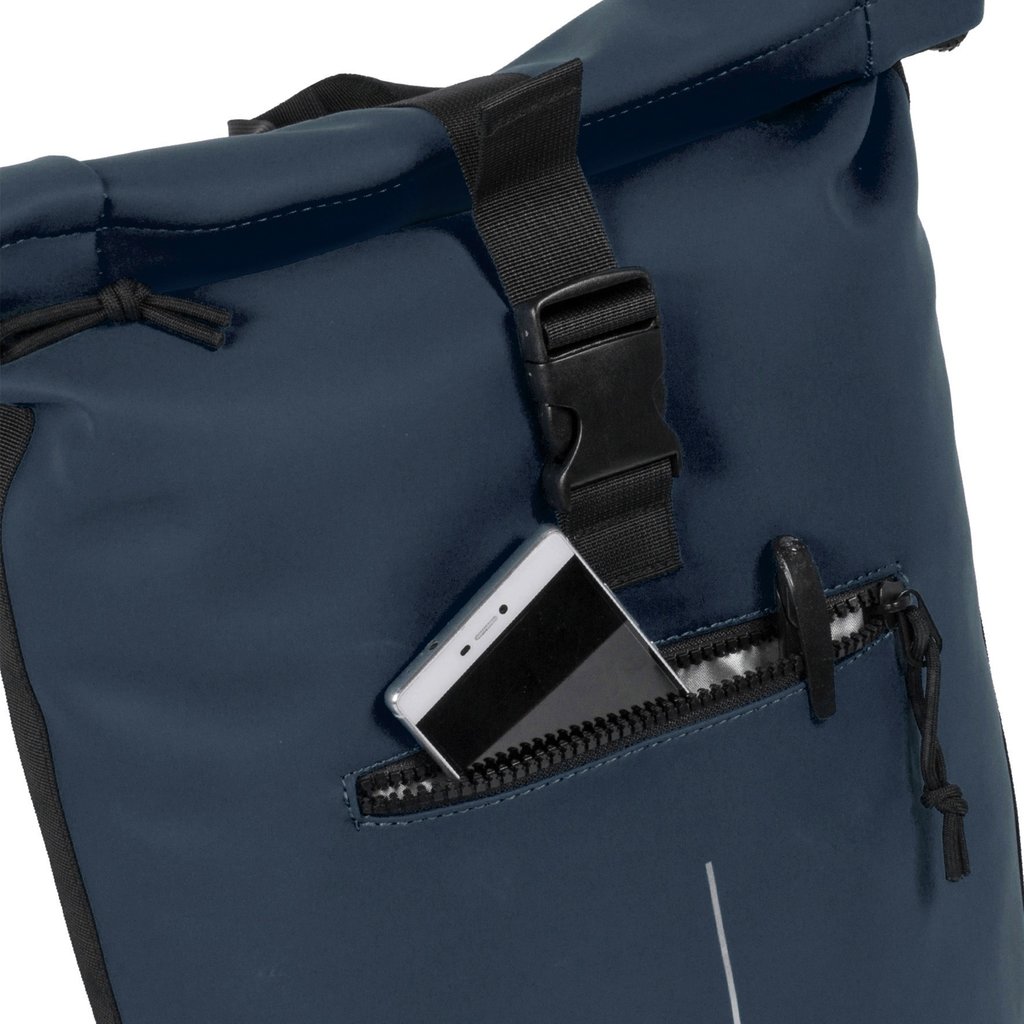 New Rebels New Rebels Mart New York Navy 21L Rugtas Rolltop Waterafstotend Laptop 15.6"