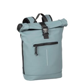 New Rebels Mart New York Zacht Blauw 21L Rugtas Rolltop Waterafstotend Laptop 15.6"