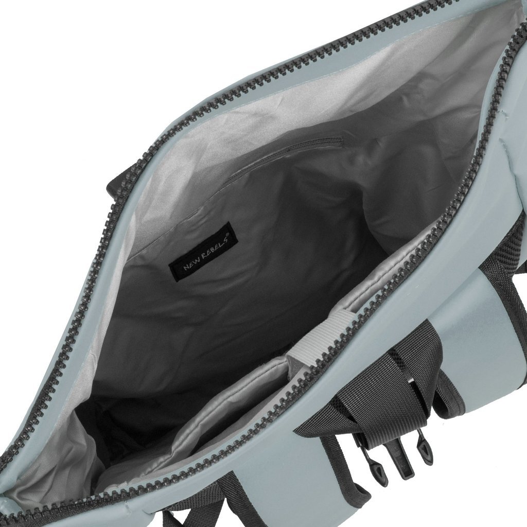 New Rebels New Rebels Mart New York Soft Blue 21L Backpack Rolltop Water Repellent Laptop 15.6"