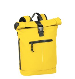 New Rebels New Rebels Mart New York Geel 21L Rugtas Rolltop Waterafstotend Laptop 15.6"