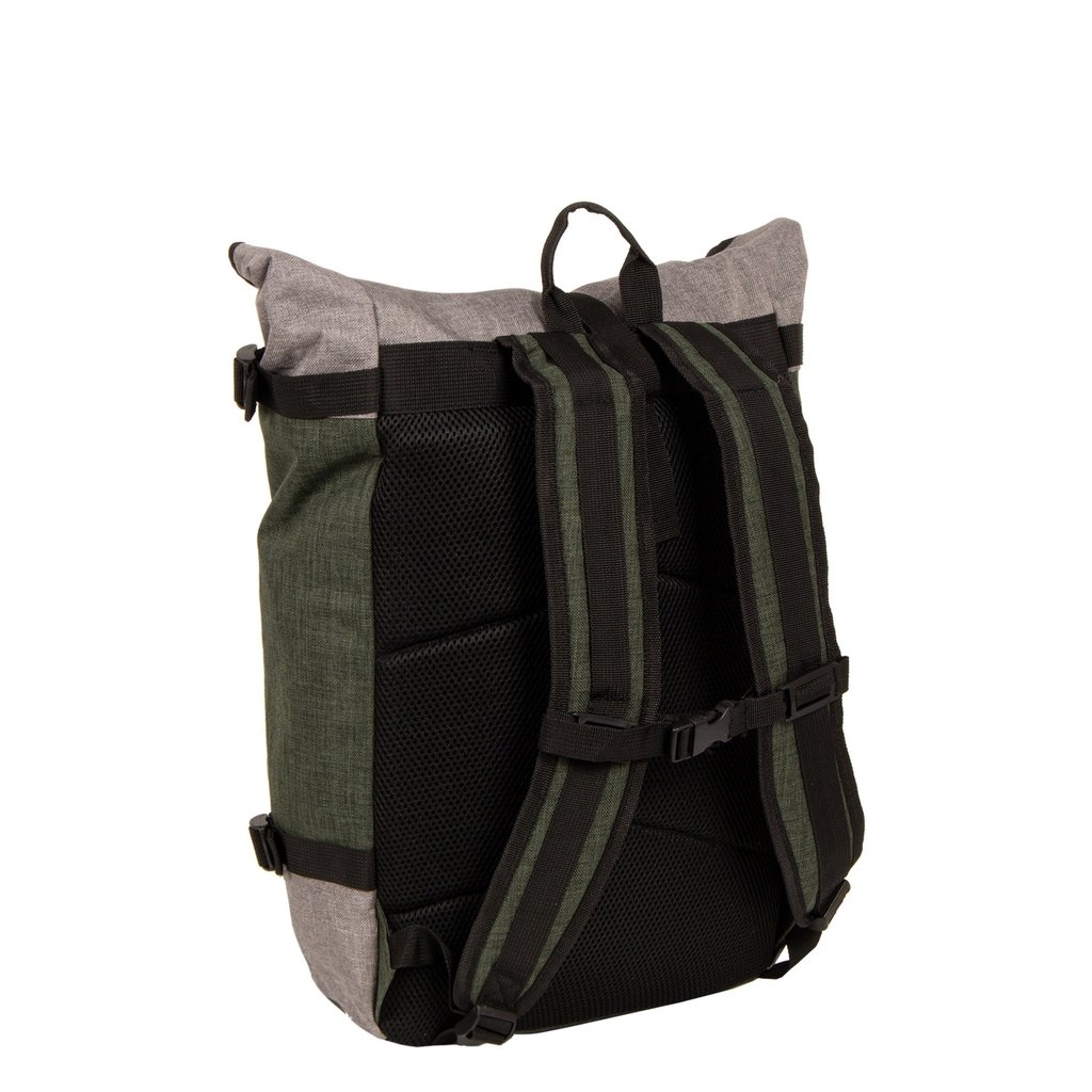 New Rebels ® Creek Roll Top Backpack Dark Green/Anthracite VII