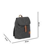 New Rebels ® Heaven Small Mit Überschlag Rucksack Schwarz XIX | Rucksack