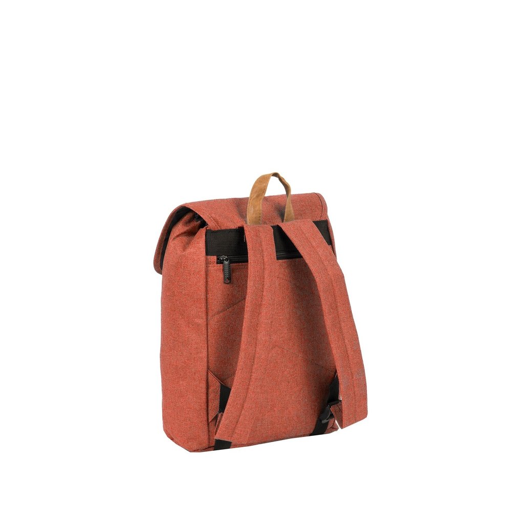 small orange backpack