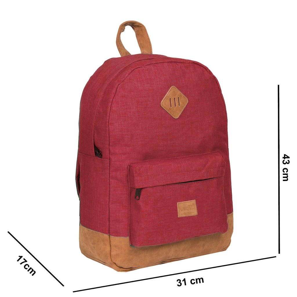 burgundy backpack