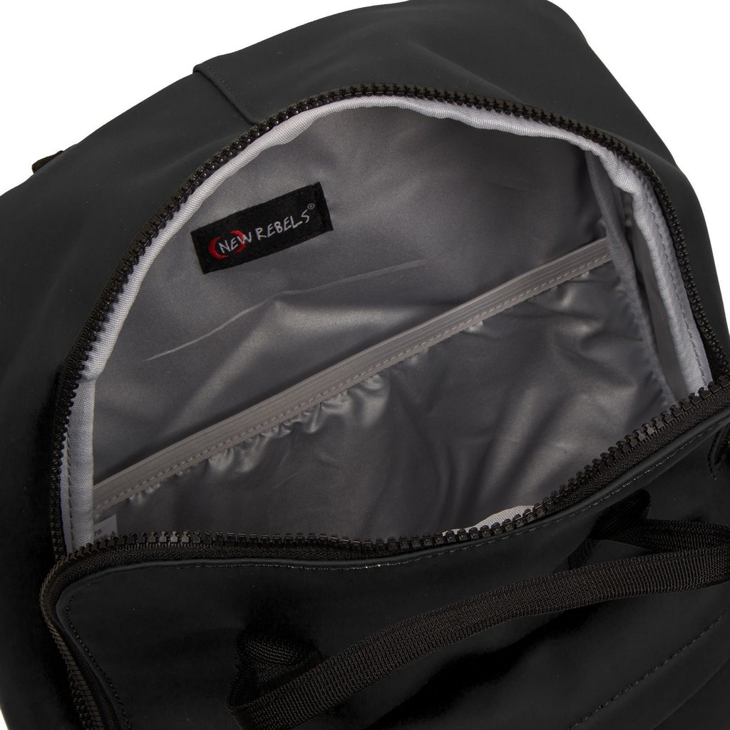 New Rebels New Rebels Mart Chicago Black 17L Backpack Water Repellent Laptop 13"