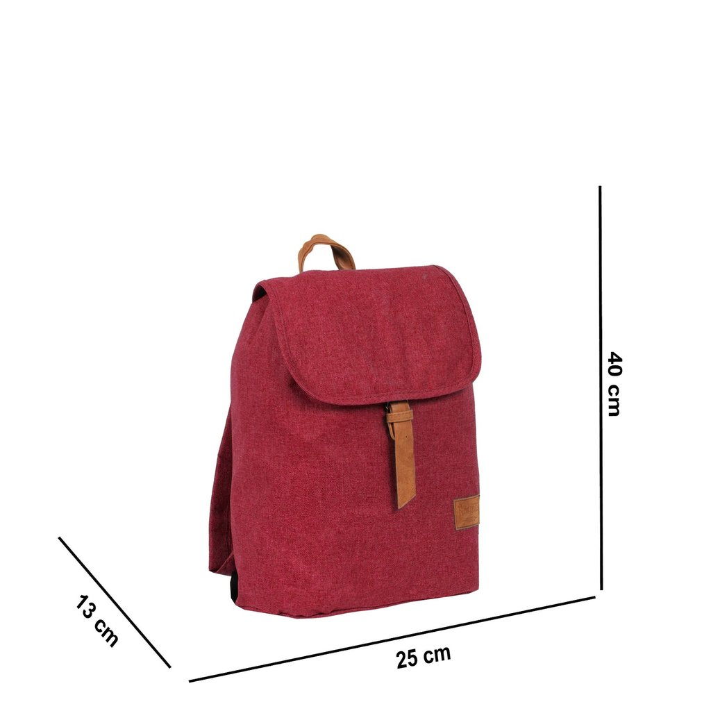 Heaven Small Flap Backpack Burgundy XIX | Rucksack
