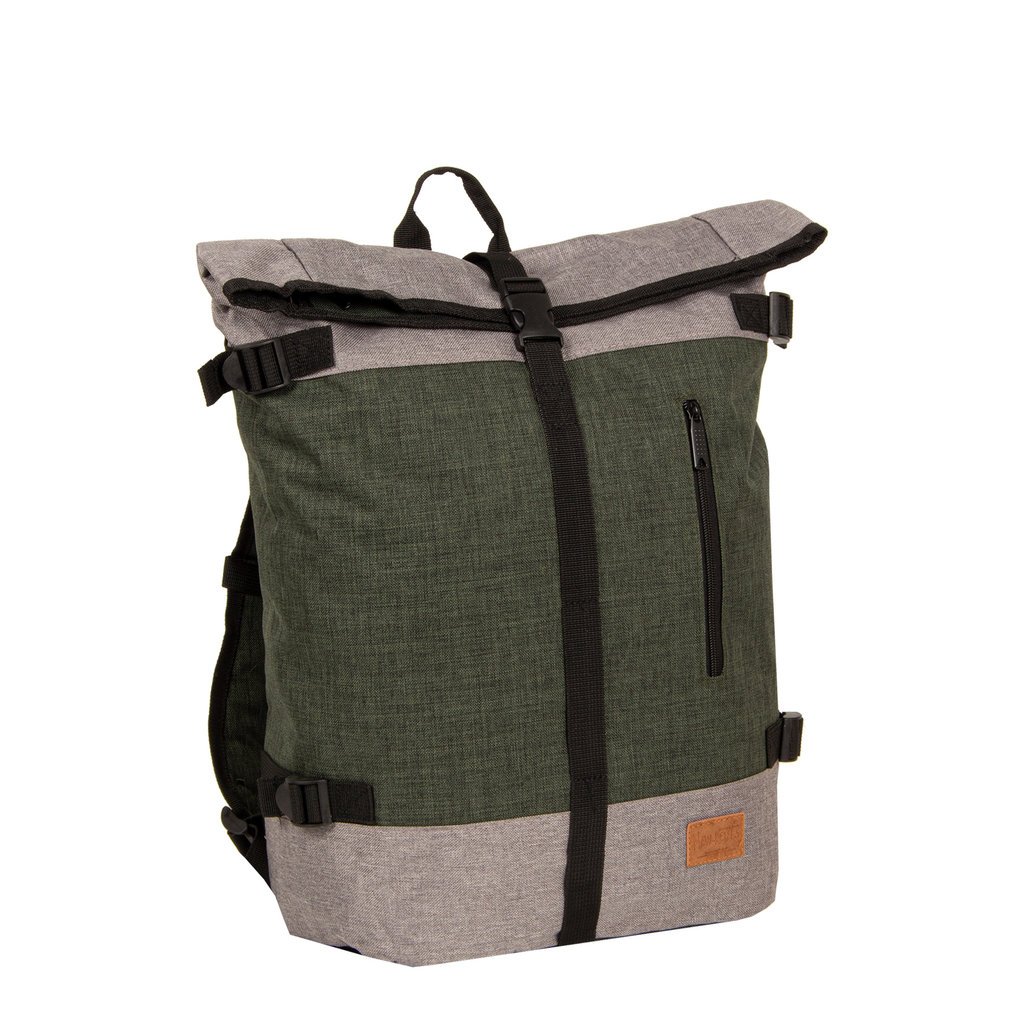 New Rebels® Creek Roll Top Backpack Dark Green/Anthracite VII | Rugtas | Rugzak