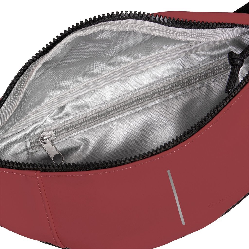 New Rebels® Mart - Water Repellent -  Waistbag - 22x8x12cm - Burgundy