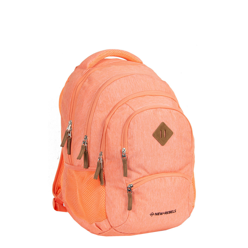 New Rebels ® BTS 4 schooltas met laptopvak soft Pink