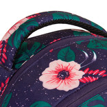 New Rebels ® BTS 3 schooltas met laptopvak flower print