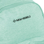 New Rebels New Rebels BTS 2 schoolbag with 15,6 laptop compartment soft mint