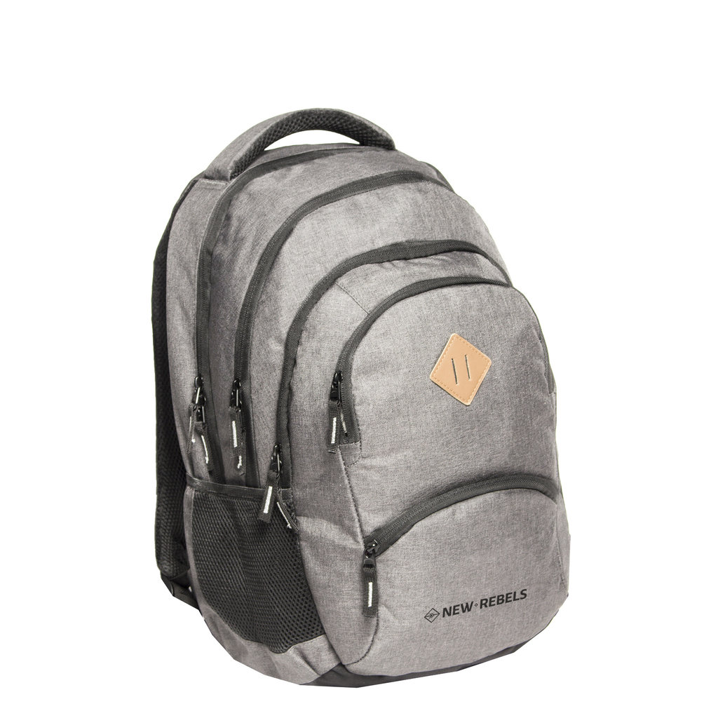 New Rebels New Rebels ® BTS 4 schooltas met laptopvak grijs