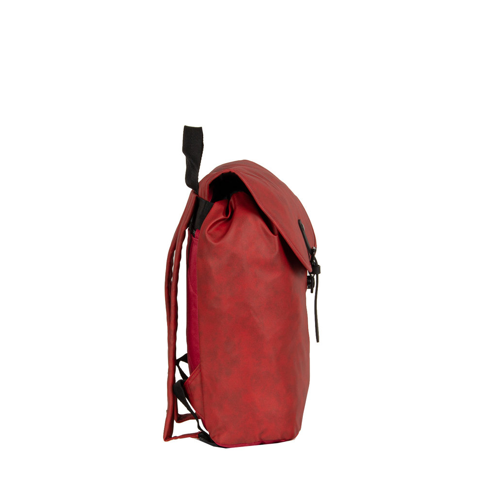 New Rebels® Waxed Flapover Backpack | Rucksack Red