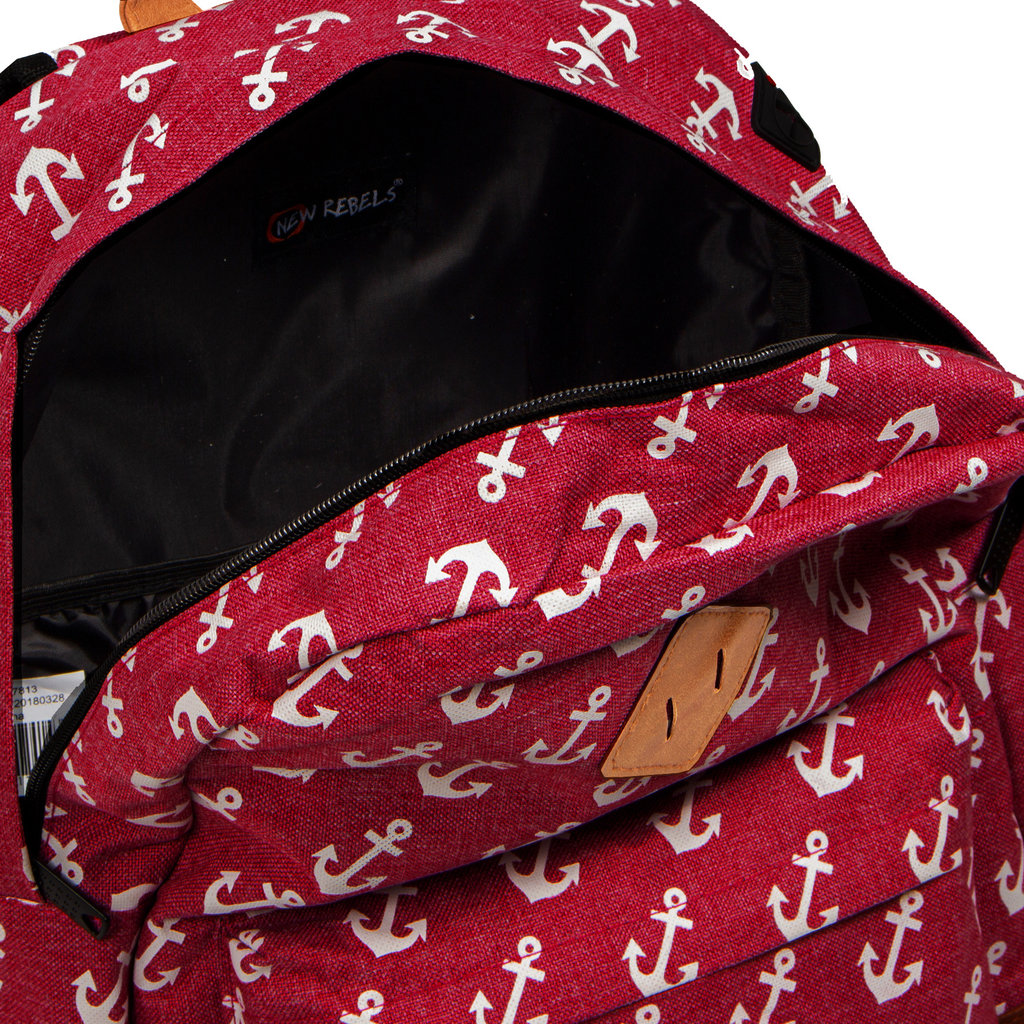 New Rebels ® Sealife backpack Burgundy