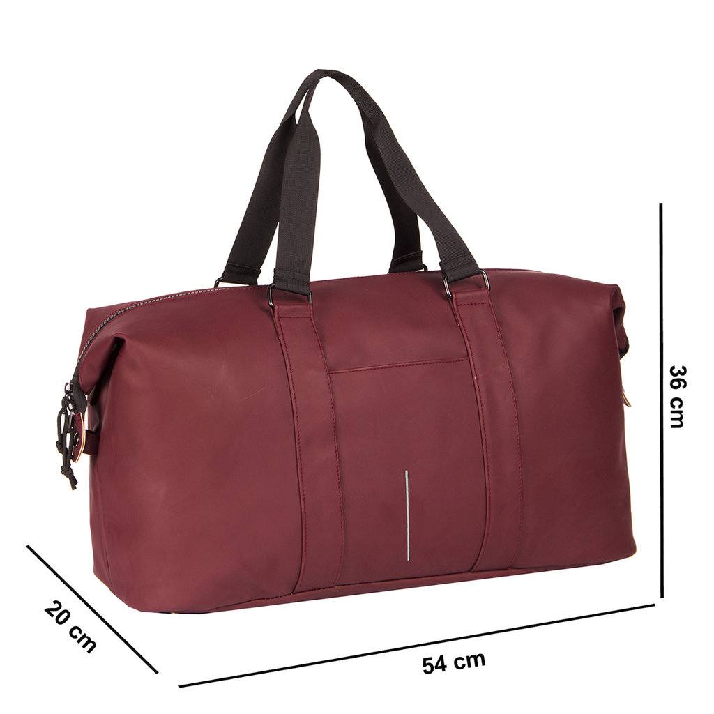 New Rebels New Rebels Mart Pittsburg Burgundy 39L Weekender Travel Bag Water Repellent