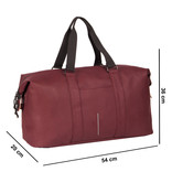 New Rebels New Rebels Mart Pittsburg Burgundy 39L Weekender Travel Bag Water Repellent