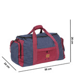 New Rebels ® Wodz Sports Bag Navy/Burgundy Medium V