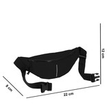 New Rebels New Rebels ® Mart - Waterafstotend - Fanny Pack - Heuptas - Zwart New Rebels New Rebels ® Mart - Waterafstotend - Fanny Pack - Heuptas - Zwart