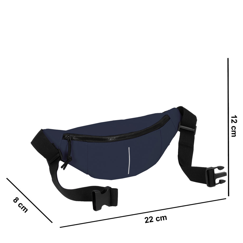 New Rebels New Rebels ® Mart - Waterafstotend - Fanny Pack - Heuptas - Navy Blauw