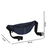 New Rebels New Rebels ® Mart - Waterafstotend - Fanny Pack - Heuptas - Navy Blauw