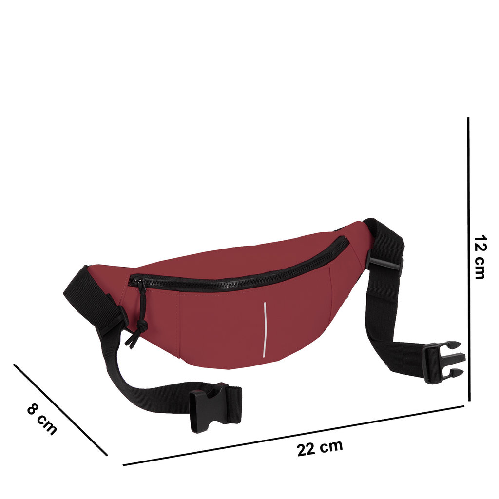 New Rebels New Rebels ® Mart - Waterafstotend - Fanny Pack - Heuptas - Burgundy