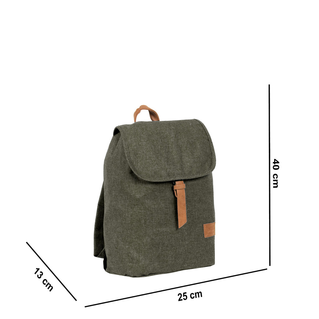 New Rebels ® Heaven Small Flap Backpack Dark Green XIX