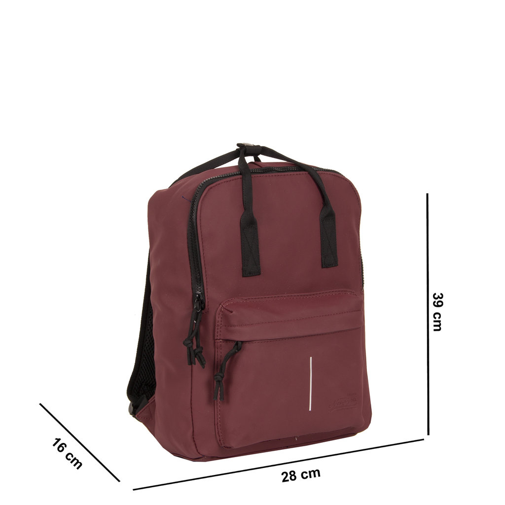 New Rebels New Rebels Mart Chicago Burgundy 17L Rugtas Waterafstotend Laptop 13"