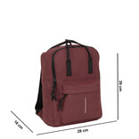 New Rebels New Rebels Mart Chicago Burgundy 17L Backpack Water Repellent Laptop 13" New Rebels New Rebels Mart Chicago Burgundy 17L Backpack Water Repellent Laptop 13"