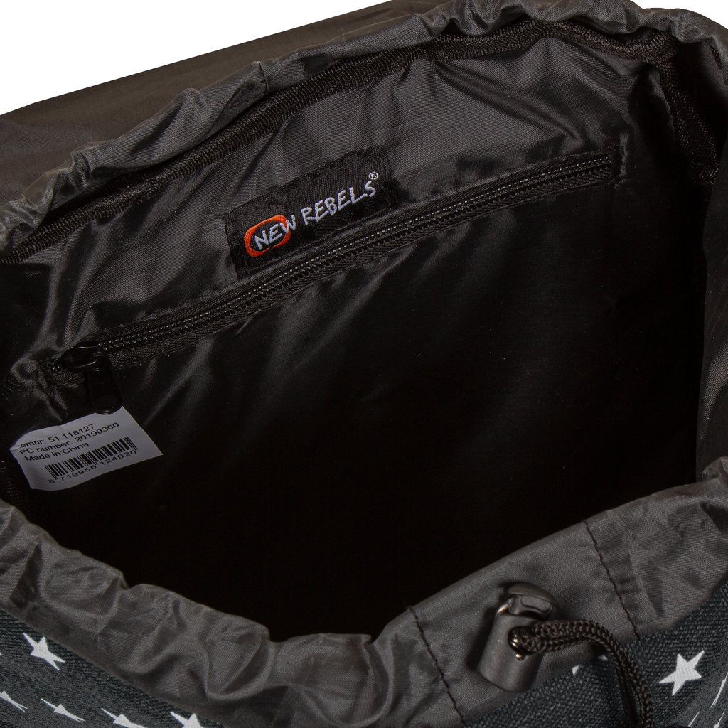 New Rebels New Rebels ® star small flap backpack black