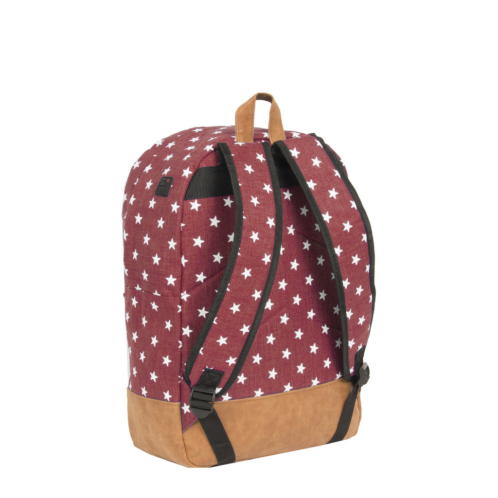 New Rebels New Rebels ® Star Range - Backpack - Stars - Burgundy